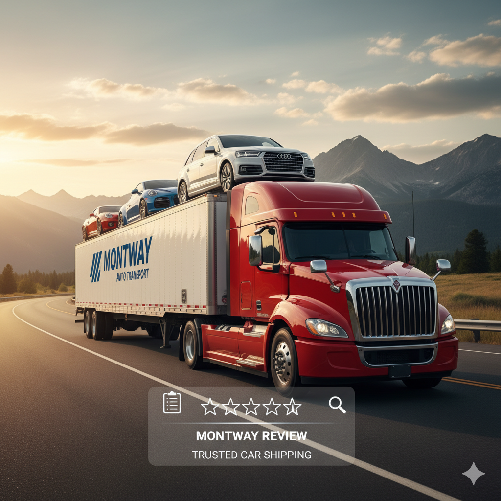 A Montway Auto Transport truck in action, symbolizing the trusted car shipping experience you can expect.